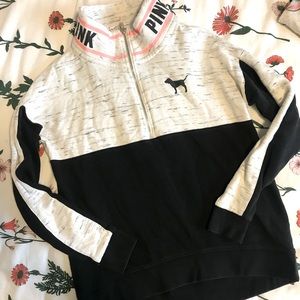 VS PINK half zip pullover